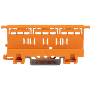 Adaptador de Fijación Serie 221 / 6 mm² / Para Montaje Sobre Carril DIN-35 y Montaje Atornillado / Color Naranja / Aislamient