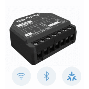 Apagador inteligente Wifi 2.4 / 2 canales Para apagador doble / 10A por canal / Compatible con asistentes de voz - SHELLY