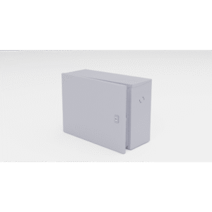 Gabinete para instalación de 1 Batería , Fabricado en Lámina Galvanizada, Accesorios para poste (No incluidos) - EPCOM INDUST