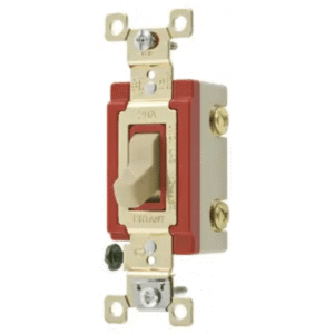 Interruptor de Palanca 20 A 120-277 V CA/ Grado Industrial/ Color Marfil. - HUBBELL