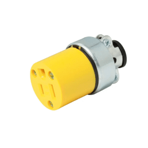 Contacto Blindado Aterrizado / 15 A 125 V / 50/60 Hz / ABS/ Metal / Color Amarillo. - URREA