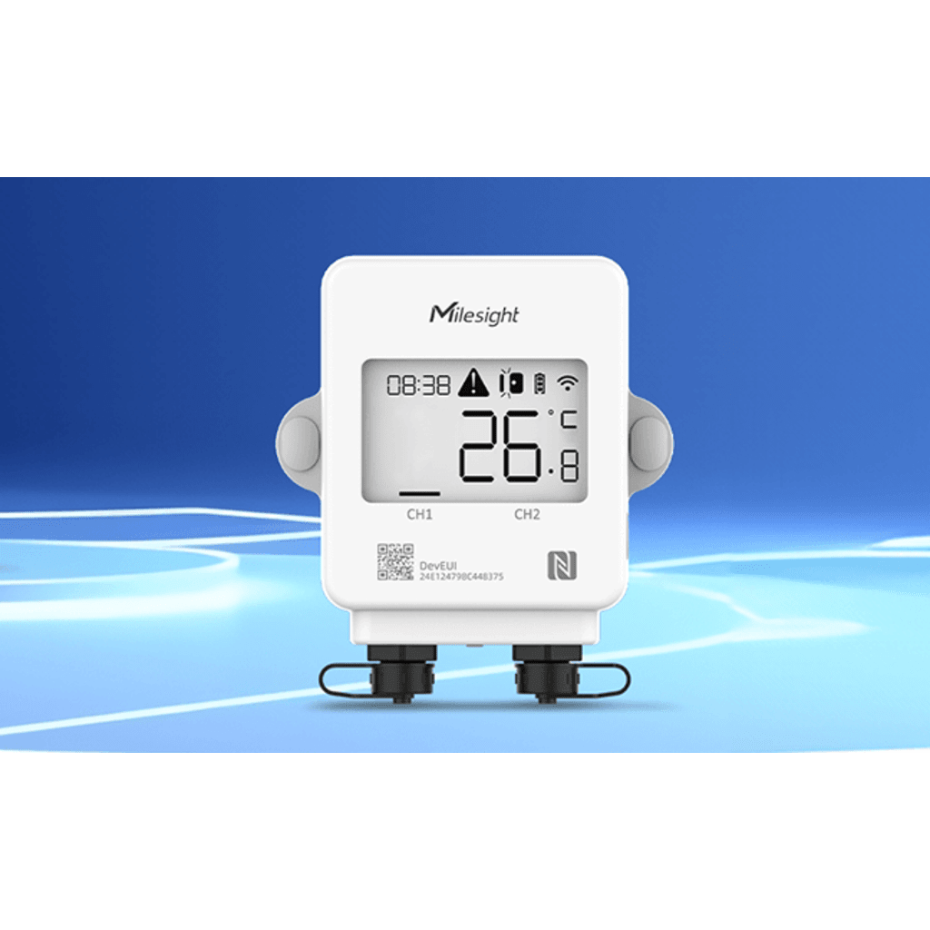 DISPLAY LORAWAN PARA SENSOR DE TEMPERATURA Y SENSOR MAGNETICO PARA USO EN CUARTOS FRIOS - MILESIGHT