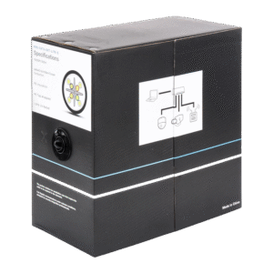 Bobina de Cable UTP 305 m, Cat6 Con DOBLE FORRO, para Exterior, CLIMAS EXTREMOS, Color Negro - LINKEDPRO BY EPCOM