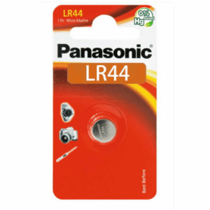 Batería Alcalina tipo LR44 (de botón) de 1.5 V 110 mAh Blister con 10pz - SYSCOM PARTS