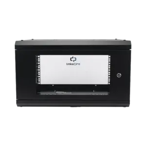 Gabinete de Pared con Puerta de Cristal Templado, 635mm de Profundidad, 4U Rack de 19'', Acero Reforzado