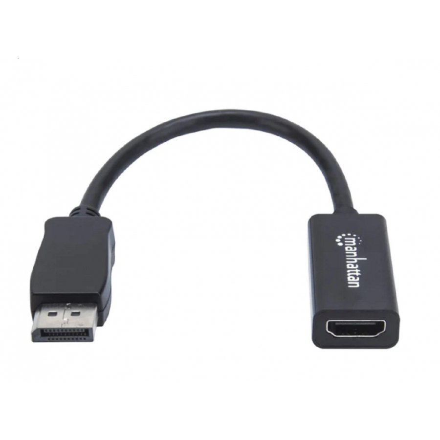 ADAPTADOR DISPLAYPORT,MANHATTAN,151634, M A HDMI H, CABLE 15CM 1080P