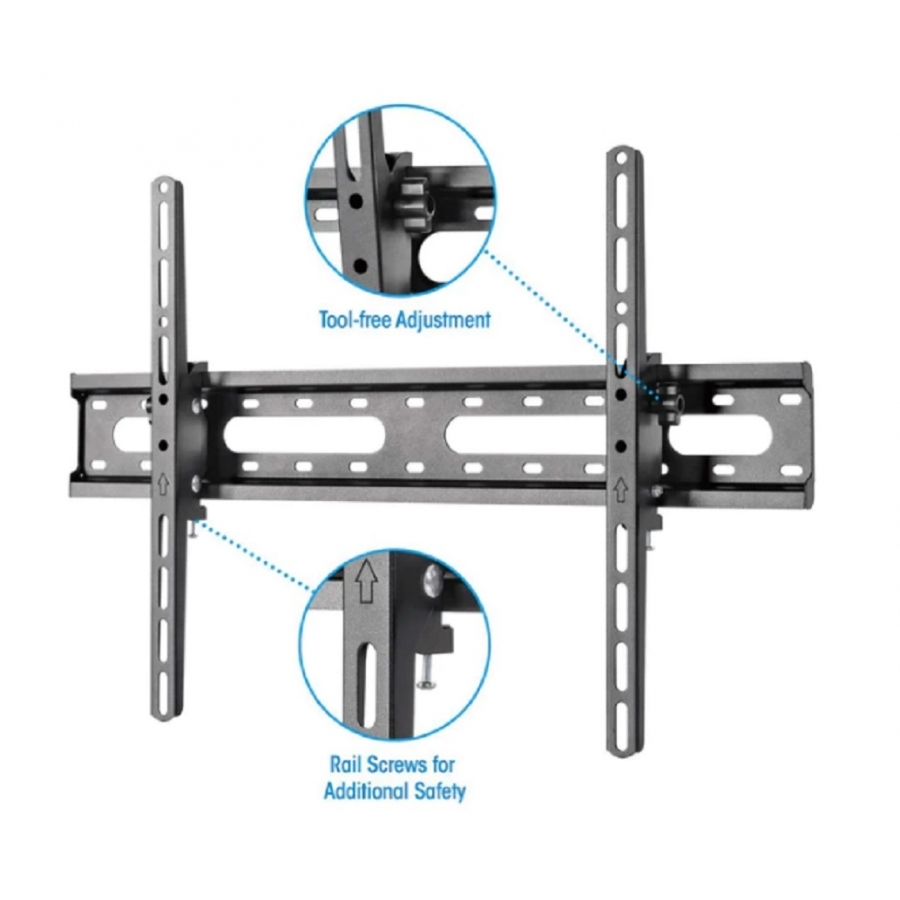 SOPORTE TV,MANHATTAN,462280, P/PARED 45KG, 37 A 70 AJUSTE VERTICAL, ECONOMICO
