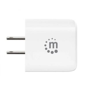CARGADOR PARED,MANHATTAN,406291, 20W, USB-C PD 20W Y USB-A QC 18W