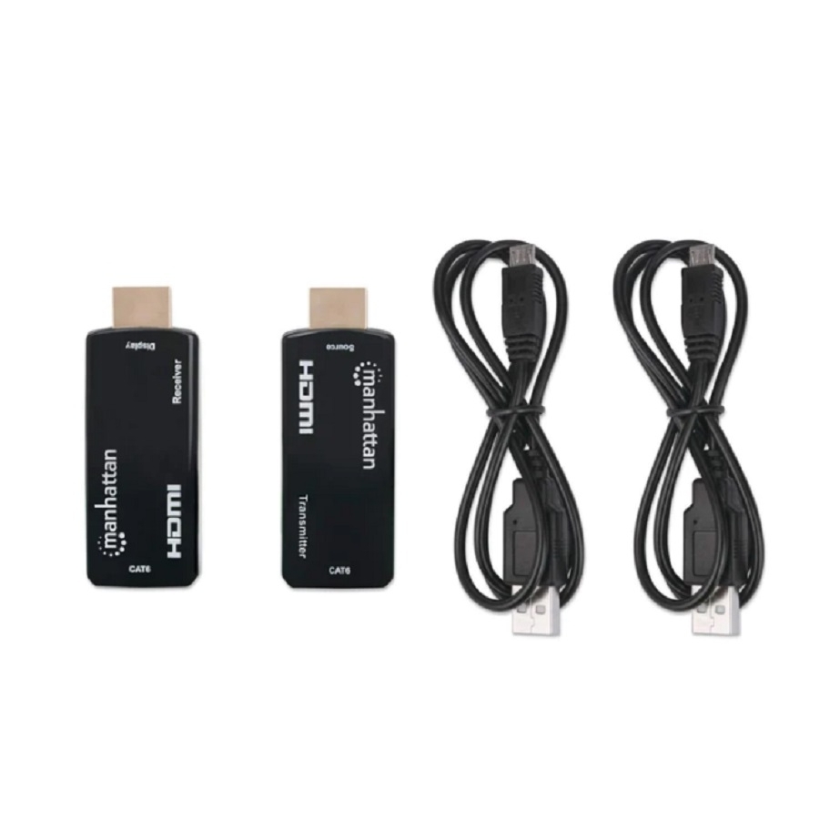 EXTENSOR VIDEO,MANHATTAN,207539, HDMI, 60M VIA CAT 5/6, COMPACTO