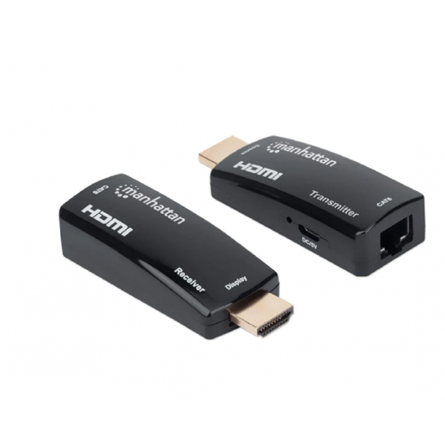 EXTENSOR VIDEO,MANHATTAN,207539, HDMI, 60M VIA CAT 5/6, COMPACTO