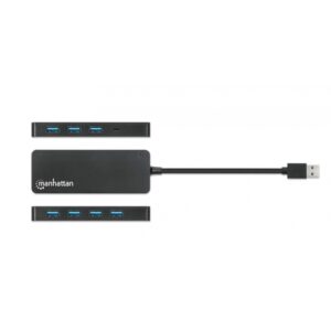 HUB USB,MANHATTAN,168403, V3.2 7 PTOS A SIN FUENTE, 5GBPS