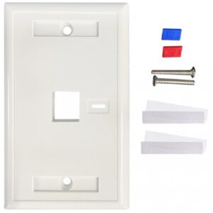 TAPA FACEPLATE , INTELLINET, 772389, BLANCO 1 PERF. ETIQUETA