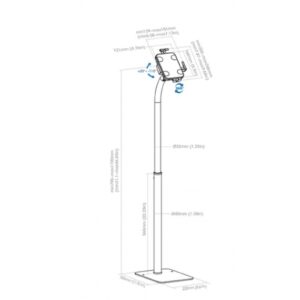 SOPORTE DE SUELO ANTIRROBO, MANHATTAN, 406345 ,PARA TABLET Y IPAD