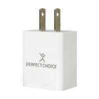 ADAPTADOR DE CORRIENTE USB 2.4A PERFECT CHOICE BLANCO - Perfect Choice