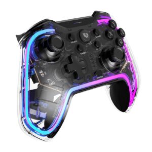 GAMEPAD BALAM RUSH KONTROL GLOW G595 / INALAMBRICO RECARGABLE / BT 5.0 / RGB / VIBRACION DUAL / SOPORTE P CELULAR / ANDROID –