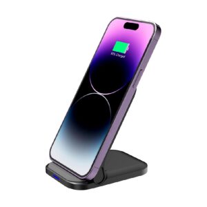 CARGADOR DE ESCRITORIO ACTECK ENERGON S-MATE CI710 / PARA CELULAR / INALAMBRICO QI CARGA RAPIDA / 15 W – 5 W / PLEGABLE / CAR