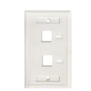 TAPA FACEPLATE , INTELLINET,772396, BLANCO 2 PERF. ETIQUETA