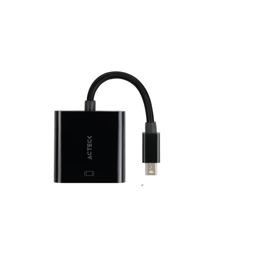 ADAPTADOR ACTECK SHIFT PLUS AH430 / MINI DISPLAYPORT – HDMI / 4K / 20 CM / NEGRO / AC-934770 - Acteck