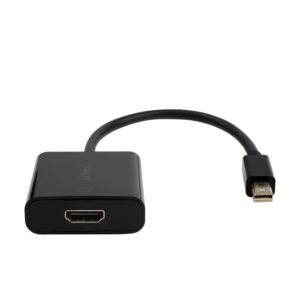 ADAPTADOR ACTECK SHIFT PLUS AH430 / MINI DISPLAYPORT – HDMI / 4K / 20 CM / NEGRO / AC-934770 - Acteck