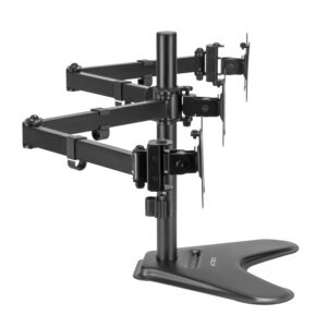 SOPORTE ACTECK ENFORCE ZONE-B SM435 / DE ESCRITORIO / 3 MONITORES / 17 – 32 PULG / HASTA 9 KG POR BRAZO / INCLINACION Y GIRO 