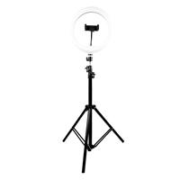ARO DE LUZ 10 PARA STREAMING LUMERIA, BASE EXPANDIBLE Y TRIPIE HASTA 1.60MTS. PERFECT CHOICE - Perfect Choice