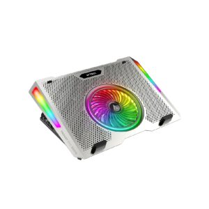 BASE ENFRIADORA FROOST EPIC BE670 / ALTURA AJUSTABLE 5 NIVELES / LAPTOP DE 15.6 PULG / 5 VENTILADORES / 10 MODOS DE ILUMINACI