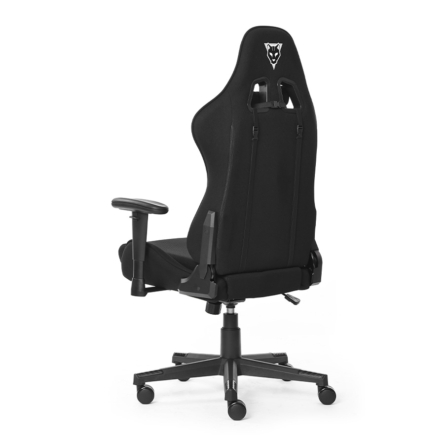 SILLA OCELOT GAMING OST-BLACK NIGHT /TELA AUTOMOTRIZ / BASE NYLON AJUSTABLE / DESCANSABRAZOS 1D / PISTON CLASE 4 / RECLINABLE