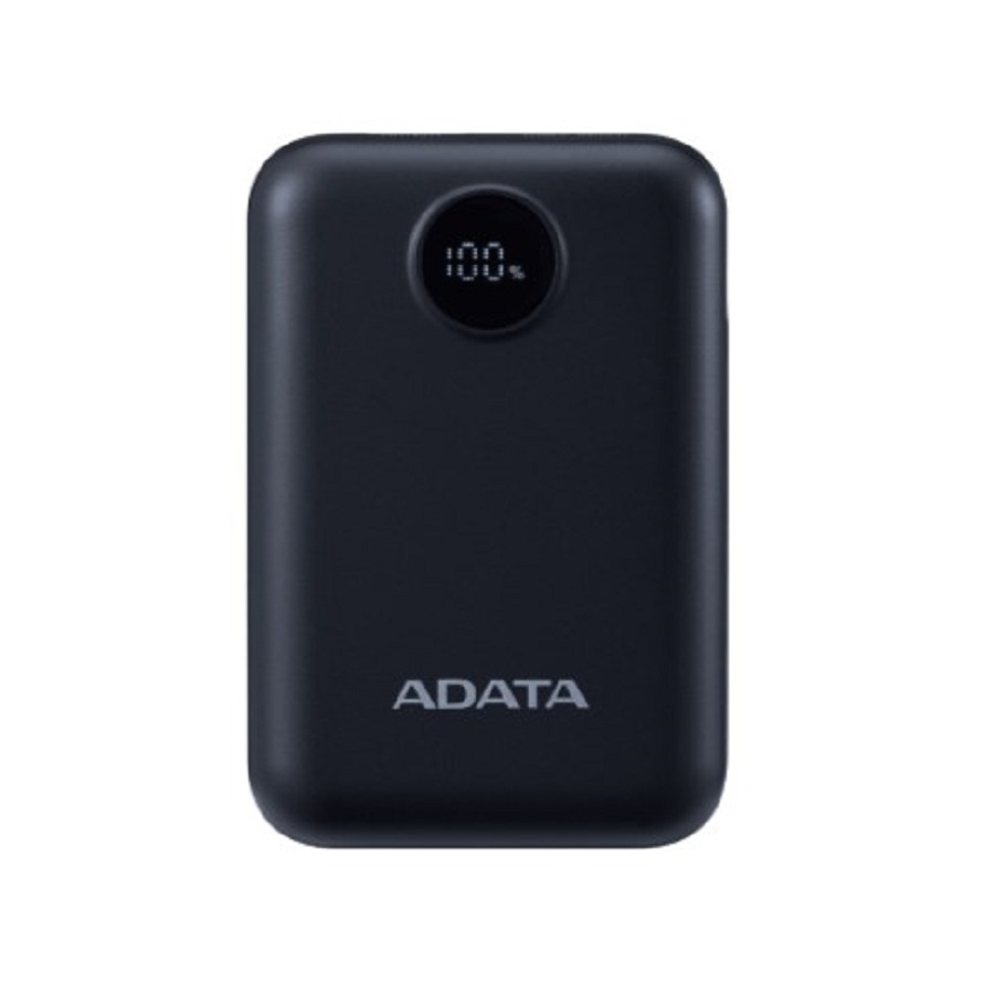 BATERIA DE RESPALDO ADATA POWER BANK C10022 10000MAH ENTRADA USB TIPO C Y USB TIPO A NEGRA PC1002212BK - Adata