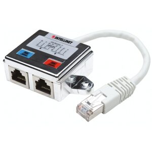 DISTRIBUIDOR MODULAR,INTELLINET,504195, 1X2 RJ45 CAT 5E