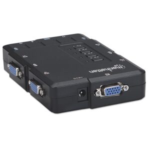 SWITCH KVM,MANHATTAN,151269, DESKTOP USB 41 CON CABLESAUDIO - Manhattan