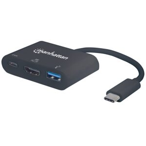 DOCKING USB,MANHATTAN,152037,-C 3 PTOS, HDMI, USB-C PD/USBV3.2A - Manhattan