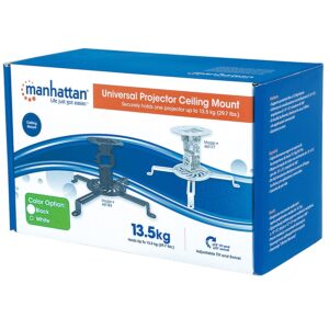 SOPORTE PROYECTOR,MANHATTAN,461184, P/TECHO BASICO 13.5KG, NEGRO - Manhattan