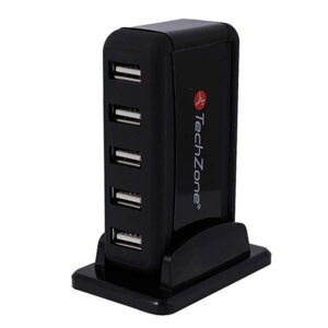 HUB TECHZONE TZ17HUB01 7 PUERTOS USB 2.0 - Tech Zone Accesorios