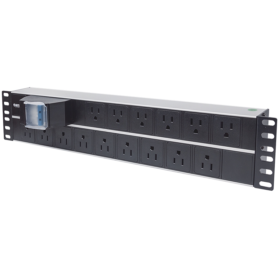 BARRA PDU,INTELLINET,714075, 15 CONT. GAB/RACK 19, 2U, CONTRA CORTO CIRCUITO