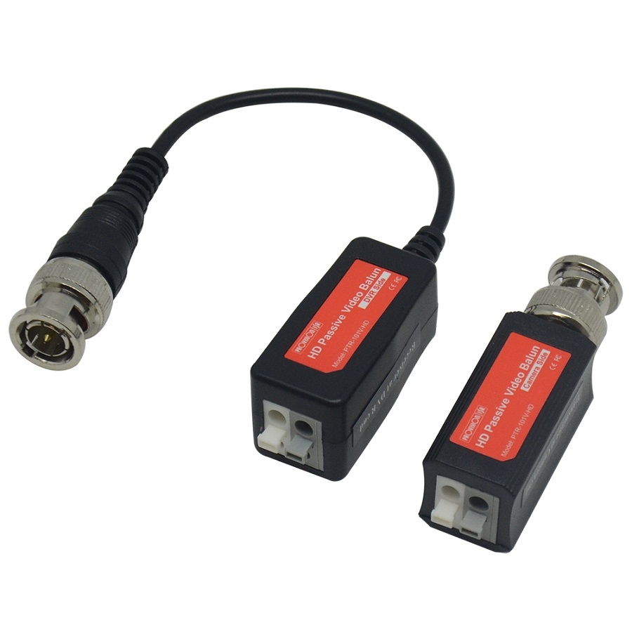 VIDEO BALUN / PROVISION ISR / PTR-101V-HD / SOPORTA HASTA 8 MEGAPIXELES / CON EXTENSION / DISTANCIA DE TRANSMISION AHD / CVBS