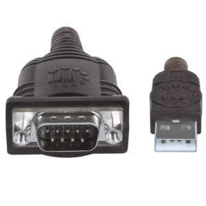 CONVERTIDOR,MANHATTAN,151849, USB A SERIAL DB9M 1.8M CHIP PL-2303RA - Manhattan