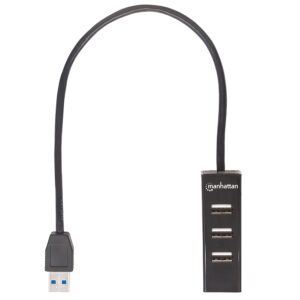 HUB USB,MANHATTAN,163828, V2.0 3 PTOS Y V3.0 1 PTO SIN FUENTE - Manhattan