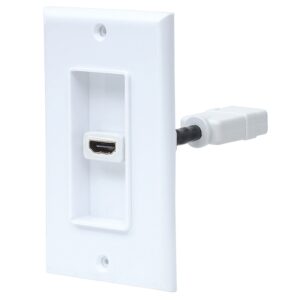 COPLE HDMI,MANHATTAN,771719, BLANCO CON FACEPLATE 1 PUERTO - Manhattan