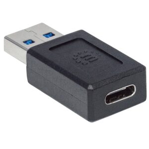 ADAPTADOR USB,MANHATTAN,354714,-C V3.1, AM-CH NEGRO - Manhattan