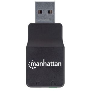 CONVERTIDOR USB,MANHATTAN,152754, 2.0 A TARJETA SONIDO 2.1 - Manhattan