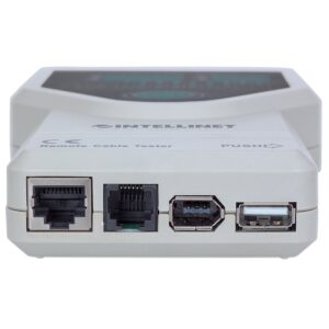 PROBADOR DE CABLE,INTELLINET,780094, RED 5 EN 1, RJ11 / RJ45 / USB / BNC / FIREWIRE