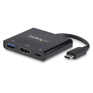 ADAPTADOR MULTIFUNCION USB-C A 4K CON ENTREGA DE POTENCIA Y PUERTO USB-A – REPLICADOR DE PUERTOS DE VIAJES USB-C PARA LAPTOP 