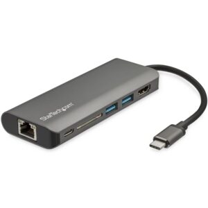 DOCKING STATION USB-C CON HDMI – 4K – MAC / WINDOWS – LECTOR DE TARJETAS SD – HUB USB C A USB 3.0 – 2X USB-A 1X USB-C PD 3.0 