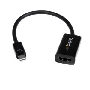ADAPTADOR DE VIDEO MINI DISPLAYPORT A HDMI CON AUDIO ADAPTADOR ACTIVO MDP 1.2 PARA LAPTOP O ULTRABOOK 4K 30HZ NEGRO – STARTEC
