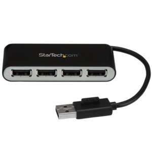 HUB USB 2.0 DE 4 PUERTOS – CONCENTRADOR USB 2.0 DE 4 PUERTOS CON CABLE INTEGRADO – HUB PORTATIL USB 2.0 DE 4 PUERTOS ALIMENTA
