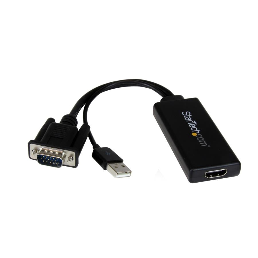 ADAPTADOR VGA A HDMI CON AUDIO Y ALIMENTACIN USB CONVERTIDOR VGA A HDMI PORTTIL 1080 P – STARTECH.COM MOD. VGA2HDU - Startech