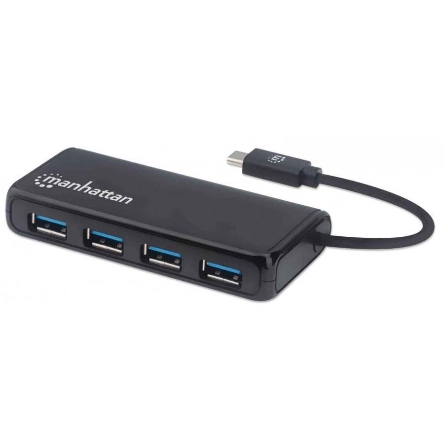CONECTOR HUB USB,MANHATTAN,164924,-C 4 PTOS A - Manhattan