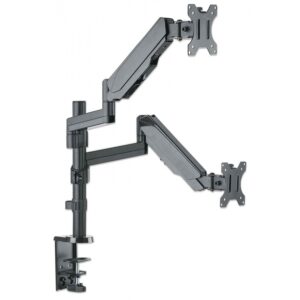 SOPORTE MONITOR,MANHATTAN,461597, P/2 MONITOR 17 A 32 ESCRITORIO, PISTON - Manhattan