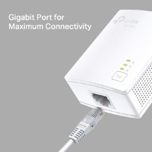 ADAPTADOR POWERLINE | TP-LINK | TL-PA7017| KIT 2 PZAS ALAMBRICO A 1000MBPS CON 1 RJ45 10/100/1000 SOPORTA HASTA 300M DE CABLE