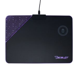 OCELOT MOUSE PAD RIGIDO TIPO RGB, CARGA INALAMBRICA PARA SMARTPHONES, CONEXIN MEDIANTE USB PLUG AND PLAY
